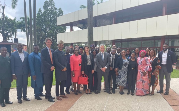 Members of staff of the Debt Management Office and representatives of Deutsche Bank at the official event titled Deutsche Bank – Structured Trade Export Finance (ECA Financing) – July 2023 in Abuja