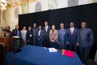 DG DMO, Patience Oniha, at the 2025 IMF/World Bank Annual Meetings which held in Washington D.C., USA, from October 13–18, 2025.